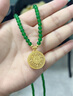中國(guó)黃金（CHINA GOLD）18K金八寶羅盤吊墜女款輕奢玉髓項(xiàng)鏈情人節(jié)生日禮物送老婆媽媽 18K八寶羅盤玉髓項(xiàng)鏈【A款】 曬單實(shí)拍圖