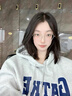 VEOX衛(wèi)衣女秋季2025新款美式加厚oversize連帽潮秋季薄款寬松外套 灰色-春秋薄款 M 85-100 曬單實拍圖