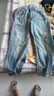 Levi's?SilverTab?25春夏新款男士美式高街破洞寬松直筒牛仔褲 藍(lán)色 30 (32) 曬單實(shí)拍圖