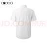 G2000免燙防皺/易打理/商場同款2025春夏通勤短袖襯衫 白色  M /05  曬單實拍圖
