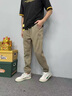 nasawassup官方正品牌奢侈男士高端休閑褲2025秋季新款潮流寬松舒適束腳衛褲 高檔卡其色【男士】 春秋款 2XL 建議【150-165斤】 曬單實(shí)拍圖