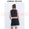 UR2024秋季新款女裝時(shí)尚氣質(zhì)蕾絲花邊無(wú)袖罩衫襯衫UYU240004 曬單實(shí)拍圖