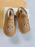 LINBUXAN寶寶真皮雪地靴男孩加絨加厚防滑冬季軟底男嬰兒學(xué)步鞋女小童棉鞋 駝色 25 內長(cháng)15.5cm適合腳長(cháng)14.5cm-15 曬單實(shí)拍圖