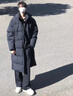 棉之雪中長款棉服男士女士冬季大衣加絨加厚冬裝棉衣外套東北大棉襖 黑色-8804 M 【163CM-170CM】 曬單實拍圖