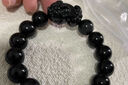 芯奢招財貔貅手鏈男士黑曜石手串男生心經(jīng)護身符貔咻珠寶佛珠女禮物  黑曜石10mm建議女士 曬單實(shí)拍圖