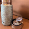 虎牌香港直郵雙層純鈦保溫杯高顏值口袋便攜小蠻腰泡茶杯女士高檔禮物 純鈦冰川藍(lán) +茶隔 230ml 14cm+6.6cm 曬單實拍圖