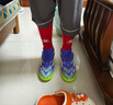 阿迪達(dá)斯（adidas）男童兒童F50 CLUB TF碎釘硬人造草坪寬幅魔術(shù)貼運(yùn)動(dòng)足球鞋JI0034 曬單實(shí)拍圖