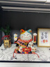 吉貓?zhí)谜胸斬垟[件開業(yè)大號自動搖手店鋪前臺家居客廳裝飾發(fā)財貓送禮禮品 21CM高【八方來財】搖手貓 【禮盒+坐墊+圍脖】電池插電兩用 曬單實拍圖