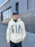 GAP【情人節(jié)】男女裝秋季新款logo印花抓絨寬松運(yùn)動連帽衫衛(wèi)衣786920 曬單實(shí)拍圖