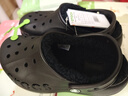CROCS卡駱馳貝雅云彩暖棉洞洞鞋|208708 黑色-001 36/37(230mm)  曬單實拍圖