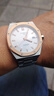 天王（TIAN WANG）手表男士鋼帶夜光單日歷機械表潮流防水品牌國表情人節禮物送男友 玫瑰金 鋼帶 機械男表51212 曬單實(shí)拍圖
