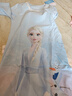 迪士尼（Disney）兒童睡衣冰雪奇緣女童睡裙女孩寶寶家居服夏秋空調(diào)房睡衣 藍(lán)色140 曬單實(shí)拍圖