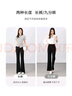 尚都比拉都市上班休閑褲女夏季顯高顯瘦長褲氣質(zhì)高級感褲子黑色九分褲  M 曬單實拍圖