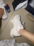FILA 斐樂女鞋魚刺2代老爹鞋反光休閑鞋時(shí)尚復(fù)古厚底增高鞋運(yùn)動(dòng)鞋女 奶白/煙玫粉-GR 38 曬單實(shí)拍圖