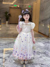G.DUCKKIDS艾莎公主裙女童冰雪奇緣連衣裙夏季兒童禮服長(zhǎng)裙愛(ài)莎蓬蓬裙新款 漸變色-娃娃領(lǐng) 805 150 曬單實(shí)拍圖