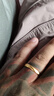 中國黃金（CHINA GOLD）莫比烏斯黃金戒指女999足金求婚對戒七夕情人節禮物送女友老婆 【足金男戒】金重3.0g 曬單實(shí)拍圖