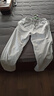 李寧（LI-NING）運動褲衛(wèi)褲男長褲春秋季新品直筒棉質(zhì)寬松平口休閑大碼休閑跑步女 淺灰色(平口直筒褲+棉質(zhì)親膚) L 曬單實拍圖