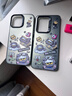 OLOEY權志龍zoa貓咪適用蘋(píng)果16手機殼iPhone15promax周邊14雛菊13mini 436662-[彩銀殼]-透黑 其它型號聯(lián)系客服備注 曬單實(shí)拍圖