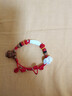 飾薇寶寶核桃木防驚嚇紅繩手鏈嬰幼兒黑狗牙朱砂豬驚骨腳鏈壓驚手繩QC 狗牙豬驚骨桃籃手鏈【0-4歲】 曬單實(shí)拍圖