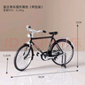 黛貝加創(chuàng)意老式復(fù)古二八大杠自行車模型玩具擺件酒柜餐桌面裝飾品 復(fù)古單車擺件黑色（帶包裝） 曬單實(shí)拍圖