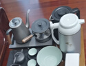 TILIVING （鈦立維）純鈦自動(dòng)上水壺電茶壺茶臺電熱燒水壺嵌入式一體茶盤(pán) T006-B-壺1.1L+煮茶壺 0.6L 曬單實(shí)拍圖