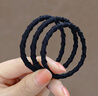 晨色皮筋頭繩【15根】發(fā)繩發(fā)圈高彈力橡皮筋扎頭發(fā)皮套螺旋黑色 曬單實(shí)拍圖