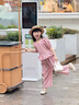 迪士尼寶寶女童套裝夏季2025新款洋氣時髦女寶寶韓范短袖兩件套兒童夏裝彩扣 粉色 120 建議110-120cm6-7歲cm 曬單實拍圖