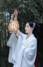 小野七天2025新款漢服女晉制清冷系古裝白色魏晉風(fēng)廣袖流仙裙超仙飄逸春季 茉白款 M 曬單實(shí)拍圖