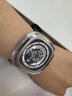 SEVENFRIDAY七個(gè)星期五手表P系列方形大表盤自動(dòng)機(jī)械表瑞士時(shí)尚男表 P1B/01 皮帶款 曬單實(shí)拍圖
