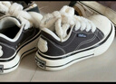 OLD ORDER-帆布鞋Canvas-黑白格調(diào) Black White 黑色厚底增高鞋女 經(jīng)典黑 36 曬單實(shí)拍圖