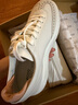 愛(ài)步（ECCO）休閑鞋女 厚底增高時(shí)尚百搭小白鞋板鞋拼色運動(dòng)鞋 街頭219553 HL 石灰色/白色/橘粉色21955361285 37 曬單實(shí)拍圖