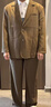BODYDREAM休閑西裝男肌理感大碼外套復古高級感西服夾克/西褲套裝 棕色西裝 L 曬單實(shí)拍圖
