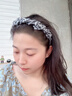 伊黛兒網(wǎng)紗透氣豹紋發(fā)箍女款2025新款高顱頂顯臉小發(fā)卡帶齒防滑發(fā)捆頭箍 F3493網(wǎng)紗發(fā)箍2件套 曬單實拍圖