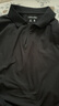 Calvin KleinJeans【吸濕速干】25春夏男士休閑通勤ck半拉鏈短袖POLO40QM421 UB1-太空黑 L 曬單實(shí)拍圖