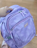 CAMS懸浮減重書包初高中男女學(xué)生雙肩包減負(fù)護(hù)脊大容量S06103筆觸淡紫 曬單實(shí)拍圖
