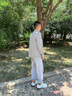 李寧紅糖丨經(jīng)典休閑鞋老爹鞋男子反光減震回彈低幫系帶運(yùn)動(dòng)生活鞋 米白色/川石灰-1 42 曬單實(shí)拍圖