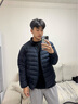 波司登（BOSIDENG）25年新款短款輕薄羽絨服男90絨戶外野營登山旅游外套 中山青5870-航海系 XL 185/104A 體重約155-170斤 曬單實拍圖