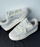 彪馬（PUMA）【面包鞋】馬卡龍復古厚底休閑板鞋新款女子SUEDE 401250 灰色-白色-01 39 曬單實拍圖