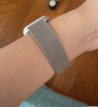 鉑訣適用apple watch s10表帶線條小狗磁吸米蘭尼斯腕帶ultra蘋果手表帶s8/seultra金屬配件簡約可愛 星光色【線條小狗】 適用38/40/41/42表盤4-10代/se 曬單實拍圖