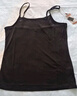 金三塔真絲吊帶背心女桑蠶絲純色打底女士背心 黑色 L 曬單實(shí)拍圖