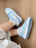 耐克（NIKE）女鞋2025新款秋季多巴胺運動(dòng)鞋時(shí)尚休閑鞋輕便舒適低幫板鞋大童鞋 奶白鹽藍-141 【京東快遞】 36 曬單實(shí)拍圖