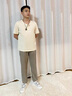 愛(ài)步蝶夏季新款男鞋透氣低幫網(wǎng)鞋跑步運動(dòng)鞋輕巧熱酷 白色 39 曬單實(shí)拍圖