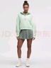 lululemon丨Scuba 女士超寬松款半拉鏈連帽衫 LW3HTOS 海霧綠 XS /S 曬單實(shí)拍圖