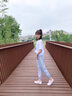 歐穎慕女童短袖夏天套裝新款網(wǎng)紅時尚潮流洋氣韓版女孩夏季t恤中大童薄款13休閑運動12-15歲兩件套 白色 兩件套 xl建議身高160CM左右 曬單實拍圖