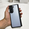 訊迪【鏡頭全包】適用三星zfold7手機殼zflip7折疊屏殼Galaxy z flip7 FE氣囊防摔保護套透明保護殼 三星Z Fold7【磨砂黑·基礎(chǔ)款】雙屏疊合角保護 SGS防摔認證·強抗指紋油 曬單實拍圖