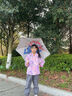 牧萌兒童雨傘自動晴雨傘幼兒園防曬遮陽傘寶寶可愛直柄傘 動物插畫 曬單實拍圖