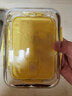 希樂(lè)扣小黃鴨耐熱玻璃飯盒飯盒上班族保鮮盒微波爐加熱便當(dāng)餐盒長(zhǎng)1100ml 曬單實(shí)拍圖