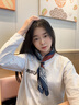啄木鳥(niǎo)（TUCANO）真絲方巾女桑蠶絲春秋長(zhǎng)條領(lǐng)巾裝飾絲巾酒紅腰果百搭圍巾護(hù)頸圍脖 酒紅拼腰果 (65cm真絲方巾) 曬單實(shí)拍圖