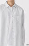 無印良品（MUJI）男式 漢麻水洗 長袖襯衫 男士襯衣外套上衣男款夏季 男裝AC218A5S 灰色條紋 L (175/100A) 曬單實(shí)拍圖
