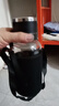 斯派德大容量一鍵開蓋玻璃杯泡茶茶水分離男士水杯便攜2024杯子 1000ml 黑色帶杯套 曬單實拍圖